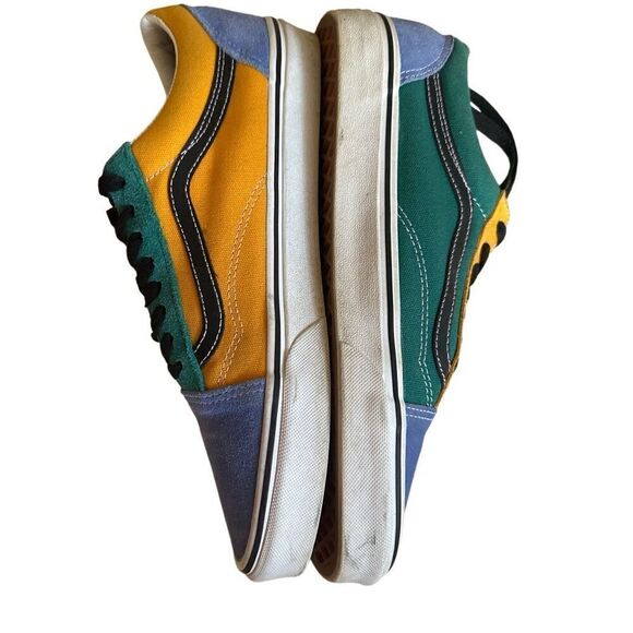 Vans Men's Colorblocked Off The Wall Old Skool Casual Sneakers Size 10.5 - Picture 2 of 9